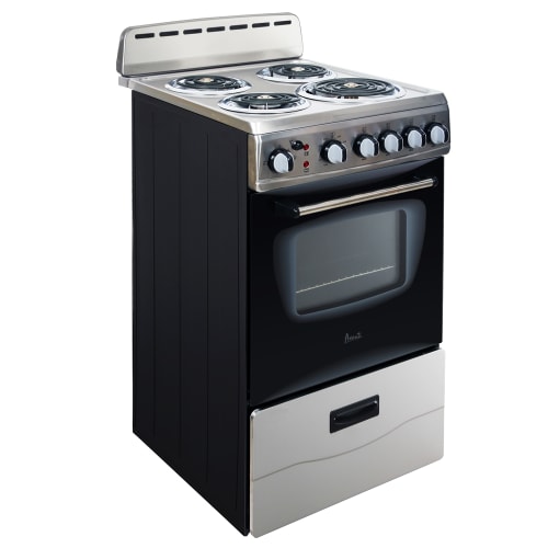 Avanti 20" Electric Range, stainless steel